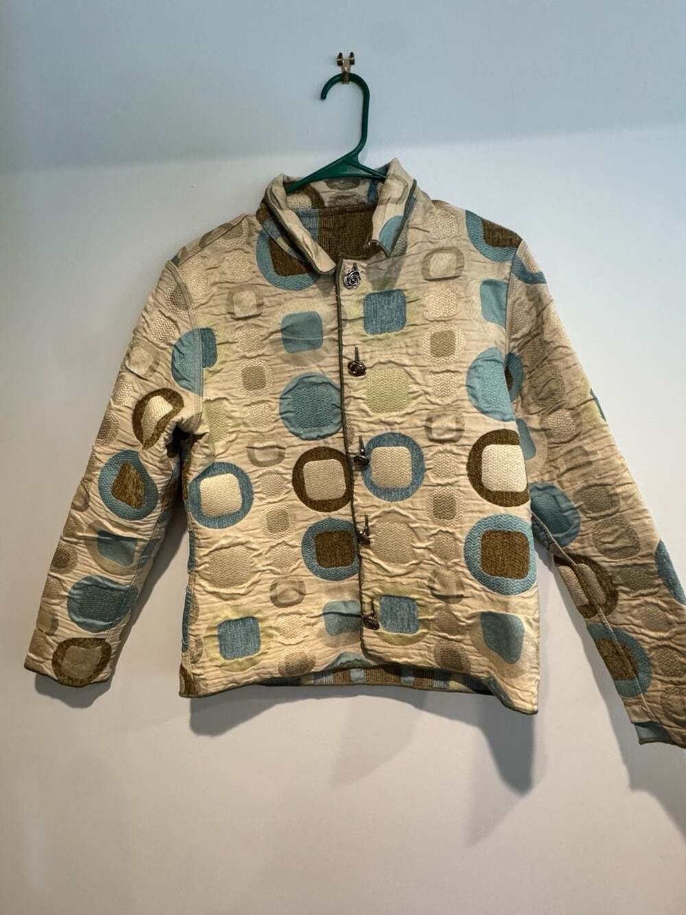 Winding River Vintage 90’s Reversible Geometric Tapestry Button-Front Jacket